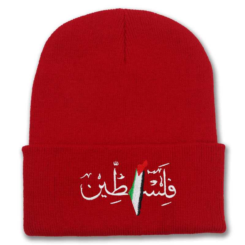 Ny Palestina Mössa - flag embroidered with Arabic letters