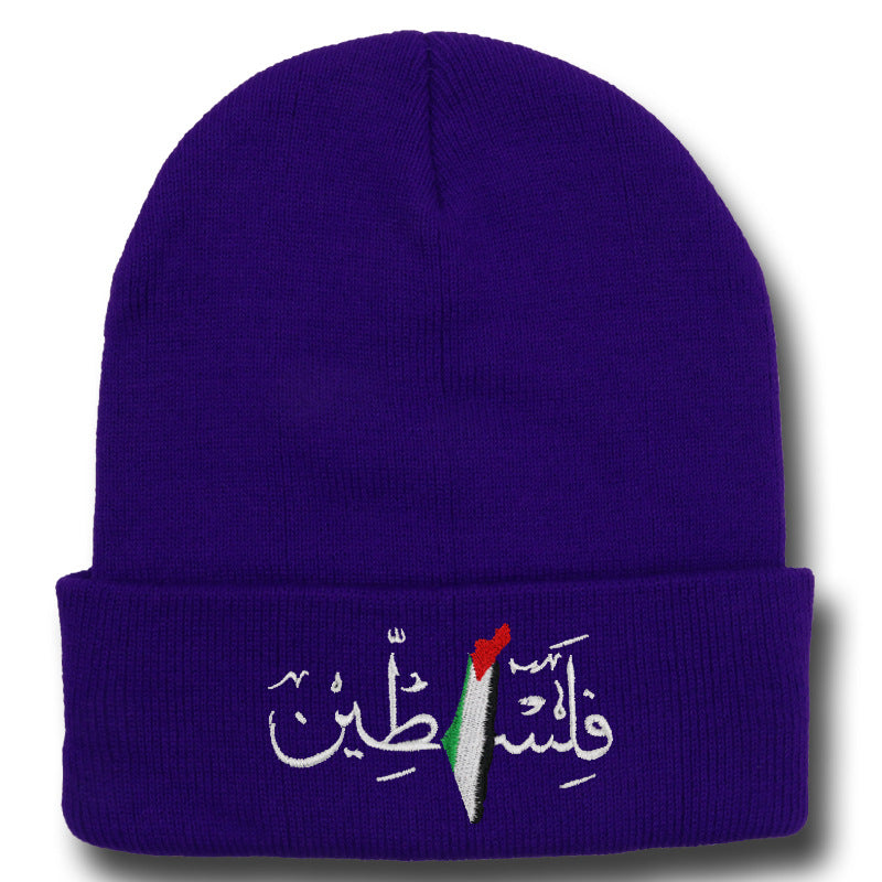 Ny Palestina Mössa - flag embroidered with Arabic letters
