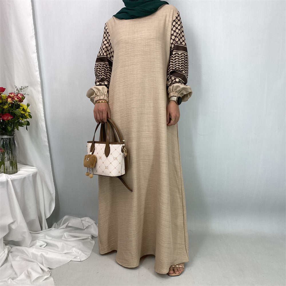 Palestinian Keffiyeh Abaya Med luva