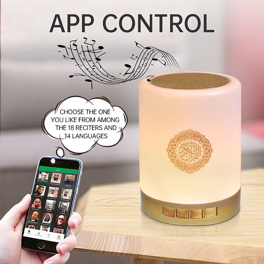 Premium Quran Spelare Touch LED Nattlampa med App Kontroll