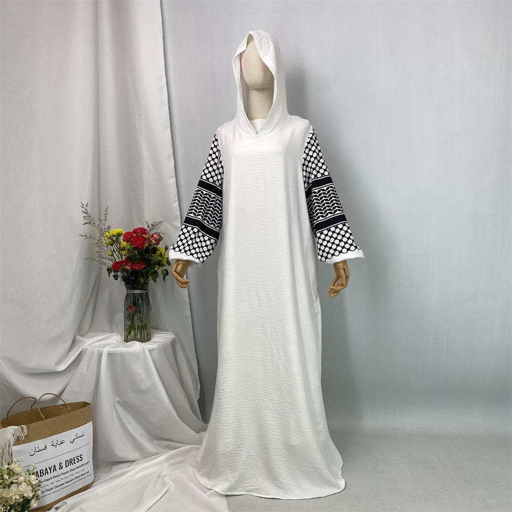 Palestinian Keffiyeh Abaya Med luva