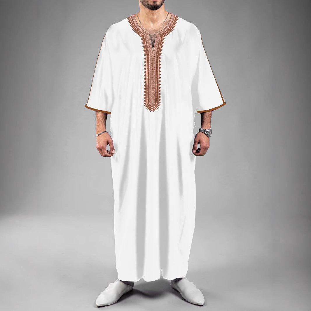 Marokkanischer Herrenmantel mit halblangen Ärmeln