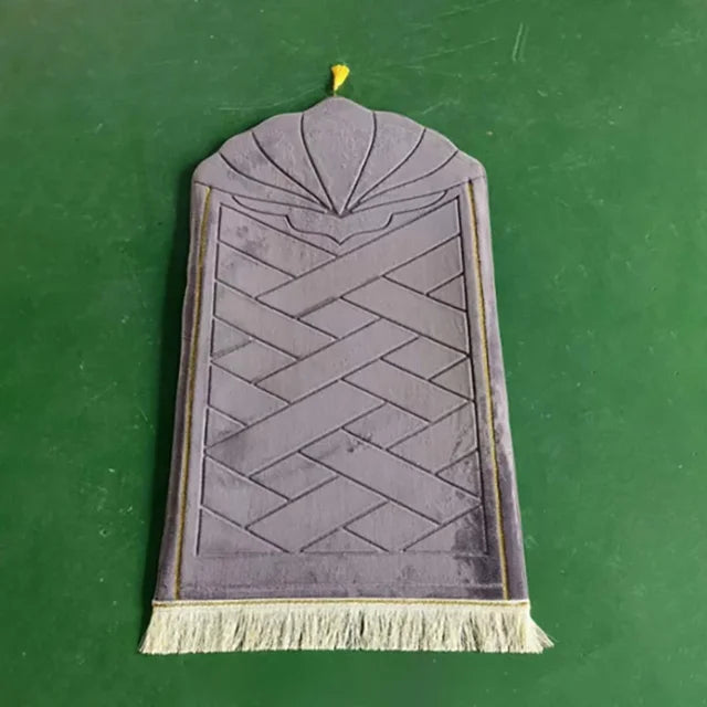 Hochwertiger, luxuriöser, einfarbiger Gebetsteppich – rutschfest 