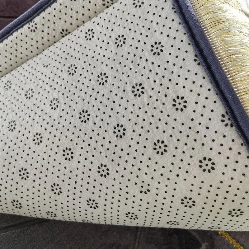 Hochwertiger, luxuriöser, einfarbiger Gebetsteppich – rutschfest 