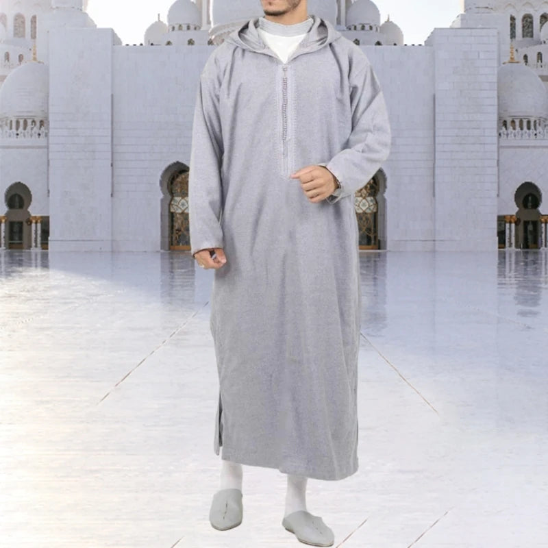 Thobe Hooded Kaftan For Men 