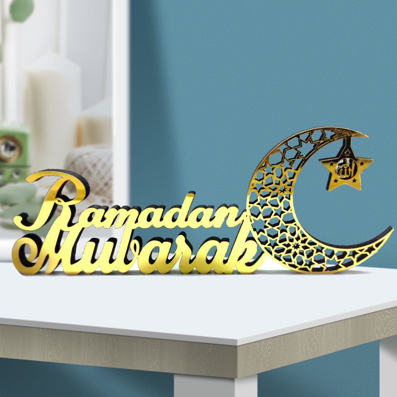 3D Akryl Bokstäver Eid/Ramadan Bokstäver Dekoration