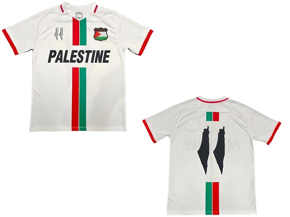 Palestina-fotbollströja 2024 Vuxna Hemma Borta svart/Vit