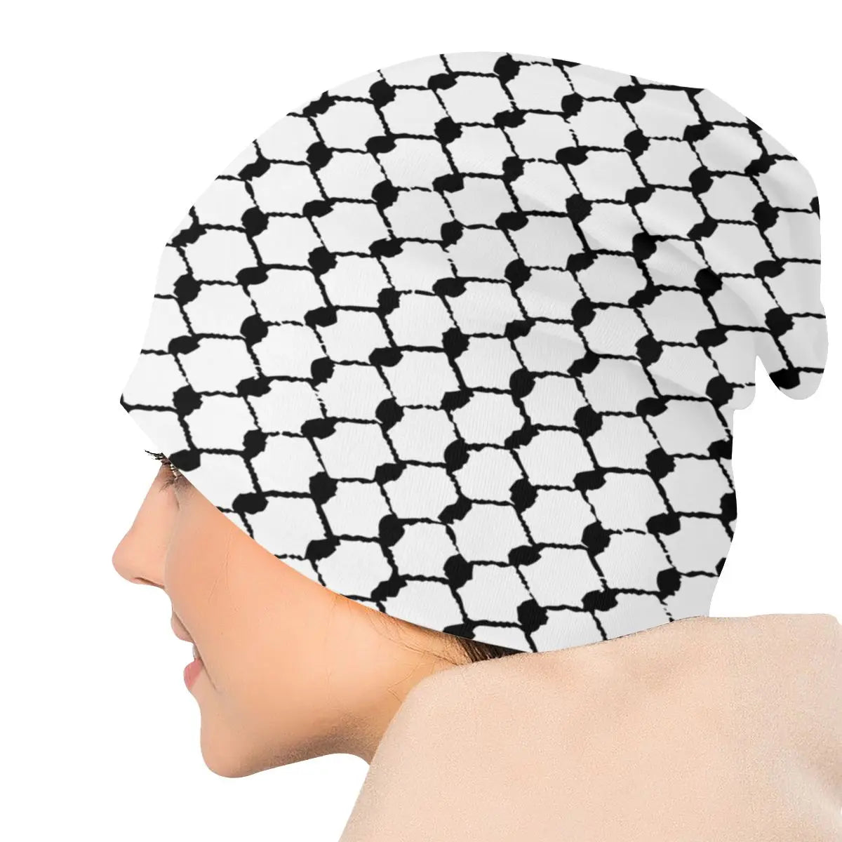 Palestinsk Keffiyeh Mössa